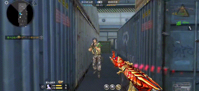 穿越火线火麒麟比黑武士_AK47-黑武士-血刃皮肤_AK47-血武士