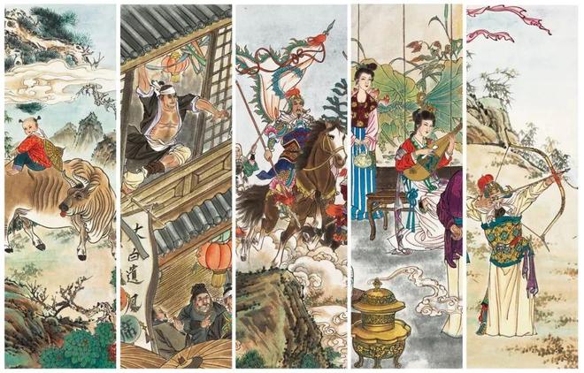 红楼梦十二金钗插图_四大名著工笔彩绘版_名家点评解读