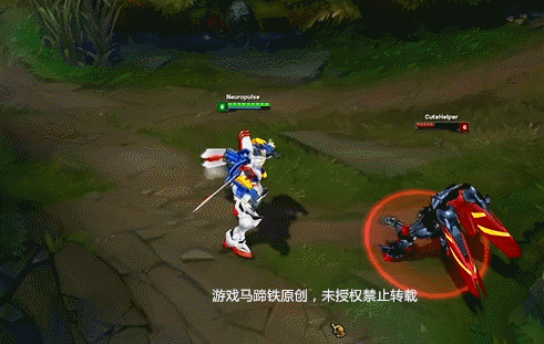 玩家自制高达皮肤教程_lol蔚特效皮肤_LOL高达蔚皮肤