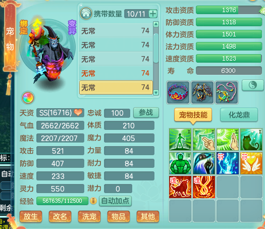 神武4 无常 宠物培养_神武夜战对法宠有用吗_神武4 69级 宠物打造