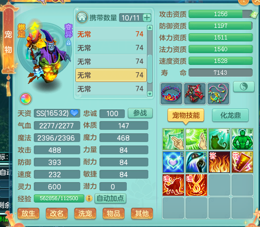 神武4 无常 宠物培养_神武夜战对法宠有用吗_神武4 69级 宠物打造