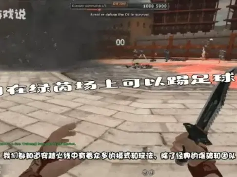 穿越火线: 刀在绿茵场上可以踢足球? 玩家: 我一般拿铲子