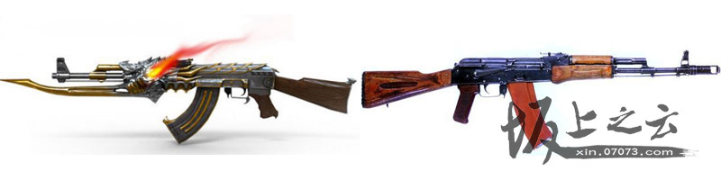 CF热门神器与冷门武器对比_AK47AK74真身对比_穿越火线黄金mk5和m4a1-t哪个好