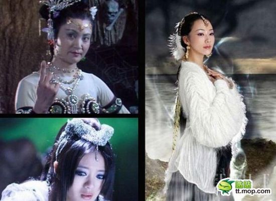 三版《西游记》女妖PK：造型雷人，越穿越少