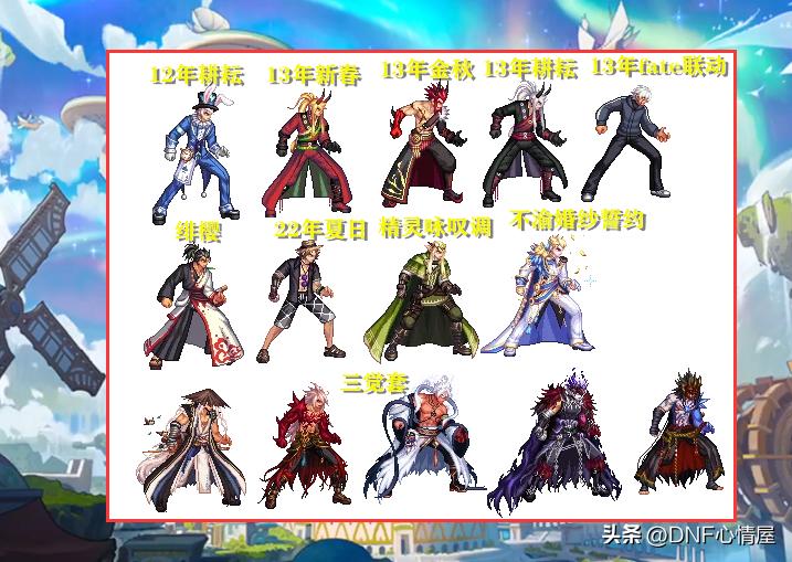 DNF韩服10.18更新 鬼剑士模型调整 高级装扮改动_DNF鬼剑士新模型对比旧模型 天空套装外观变化_dnf红眼天空套属性