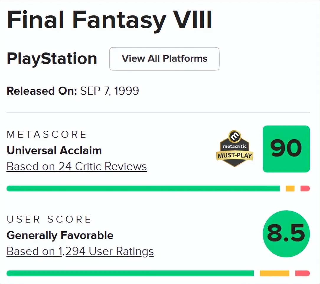 最终幻想系列哪个好玩_最终幻想系列评分最高的游戏_最终幻想系列最佳作品排名