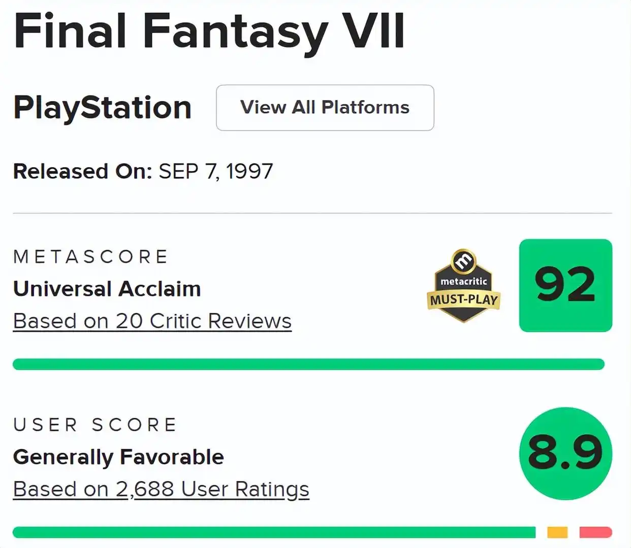 最终幻想系列历代作品排名_最终幻想系列评分最高的游戏_最终幻想系列哪个好玩