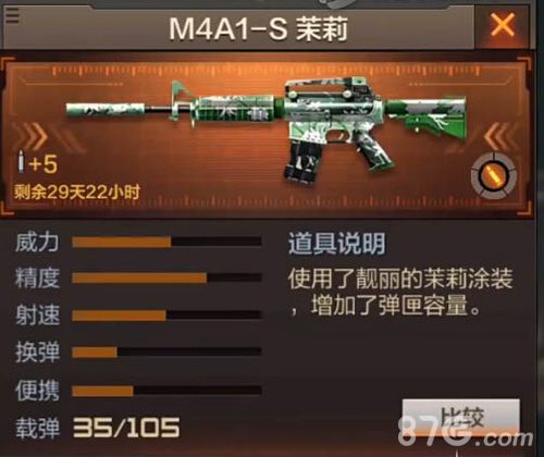 CF手游m4a1茉莉和m4a1战龙哪个好 实战对比分析