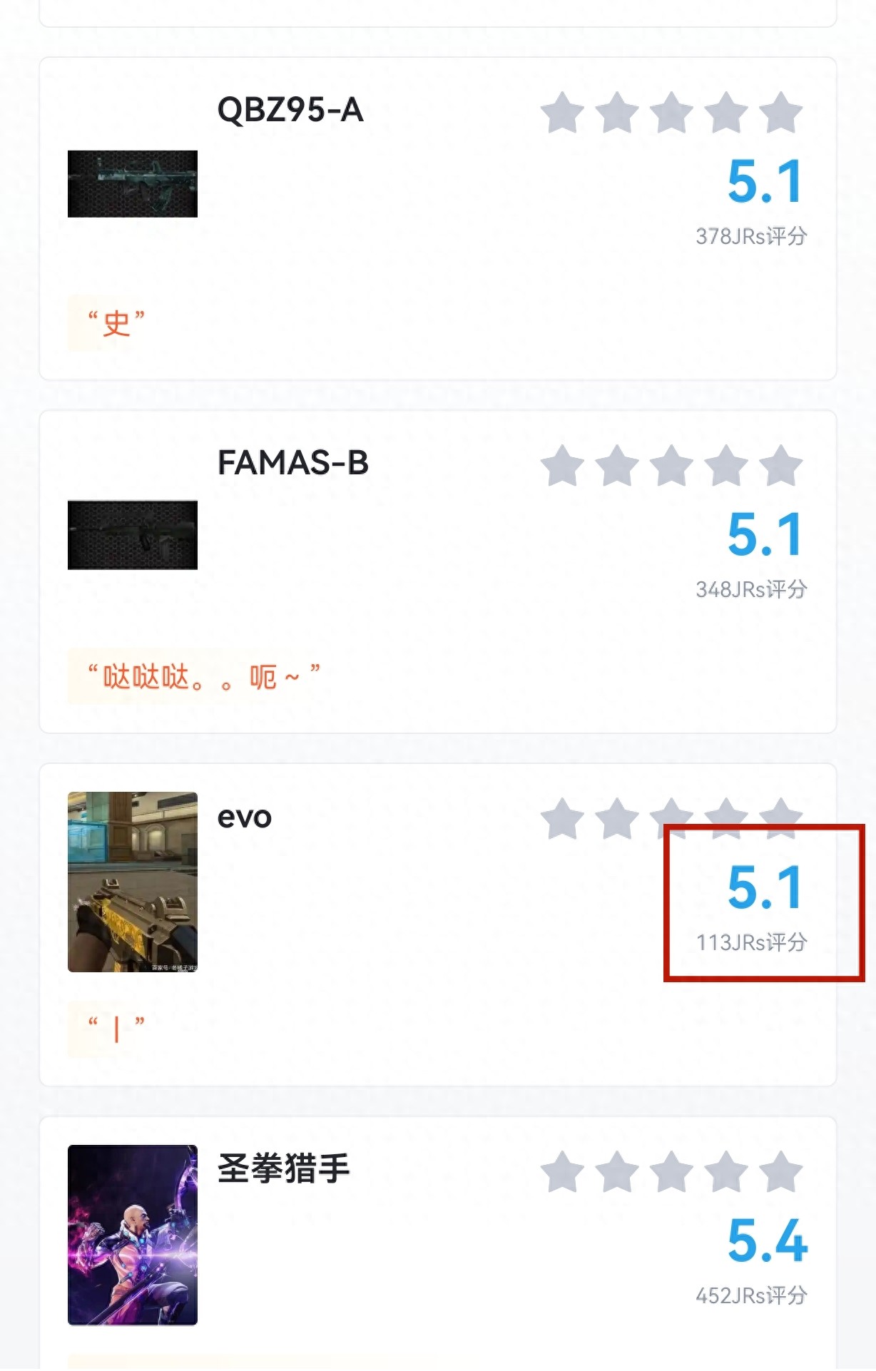 为什么在穿越火线那么好用的EVO，口碑却并没有那么好呢？