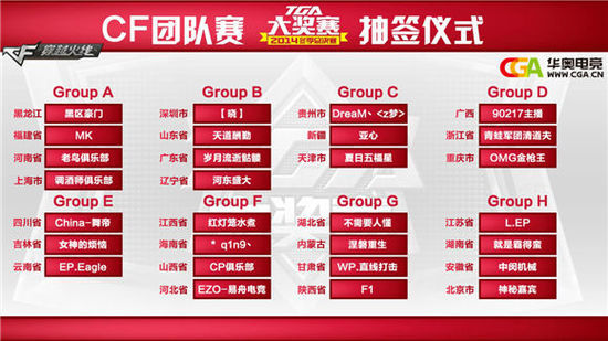 TGA2014冬季总决赛分组 大奖究竟花落谁家