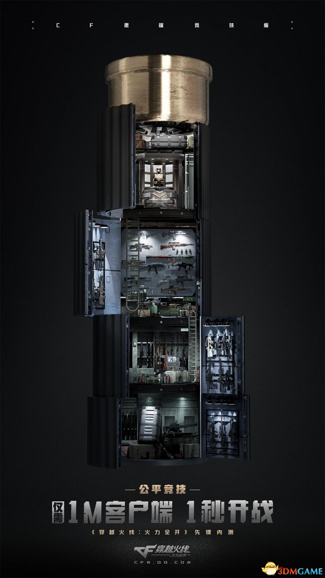 《穿越火线：火力全开》内测今日开启，客户端仅需1M!