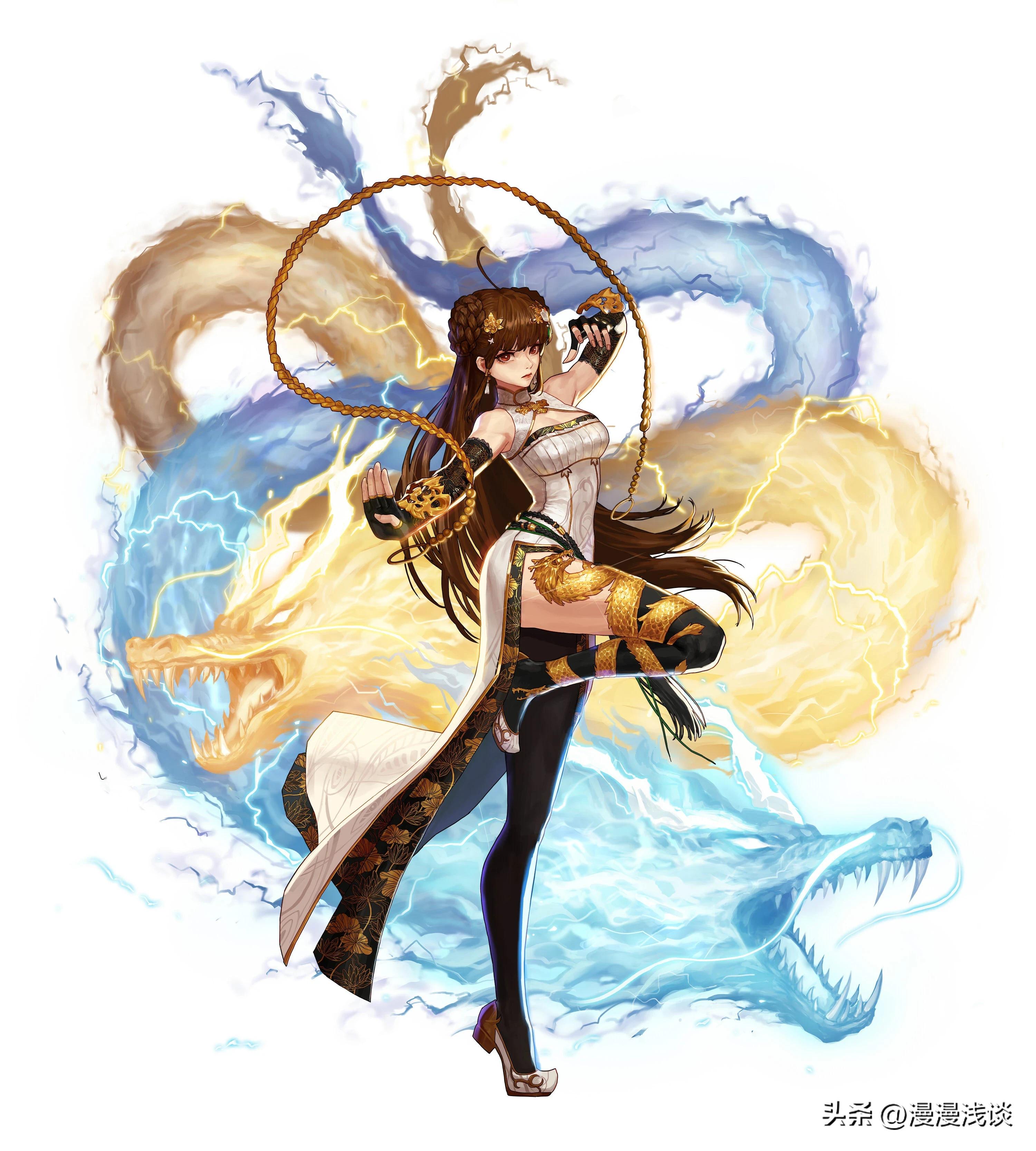 DNF战斗法师三觉立绘惊艳_女格斗二觉图片_DNF暗殿骑士三觉立绘