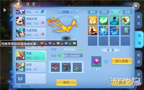 神武4新手宠物系统_神武4宠物技能搭配攻略_神武宝宝成长资质