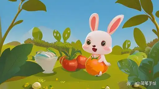 小故事：《小兔子拔萝卜》