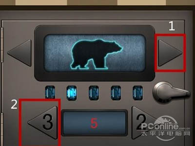 按右边的3即可得出与相片相同的图案出来