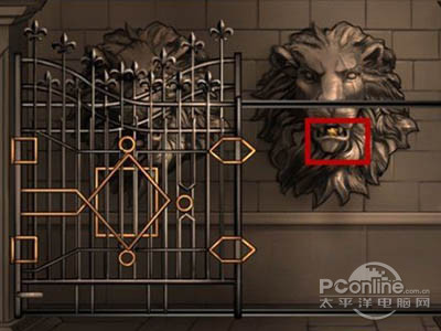 点击下方的锁，即可将门拉向左边