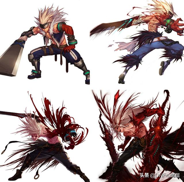 DNF：鬼剑士九大职业立绘变化，从一觉到三觉，颜值发生大改动！
