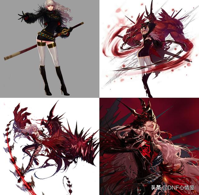 dnf女鬼剑剑宗二觉图片_鬼剑士九大职业立绘变化分析_三次觉醒鬼剑士伤害提升