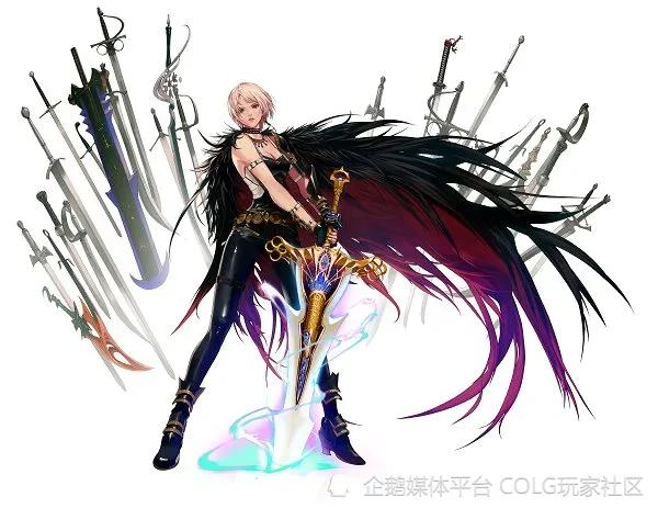 DNF：飒爽英姿，女鬼剑隐藏画稿鉴赏