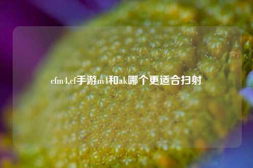 cfm4,cf手游m4和ak哪个更适合扫射