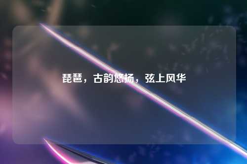 琵琶，古韵悠扬，弦上风华