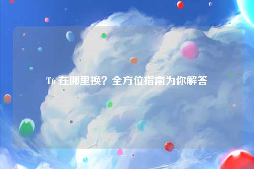 T6 在哪里换？全方位指南为你解答