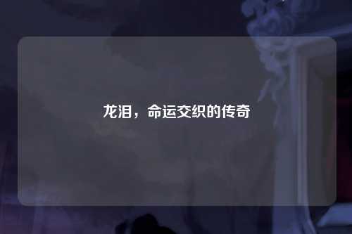 龙泪，命运交织的传奇