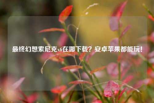 最终幻想索尼克x6在哪下载？安卓苹果都能玩！